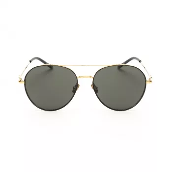 Belstaff Magnumdoradon Unisex Sonnenbrille - 58/17/145 mm - Schwarzer Rahmen Graue Gläser