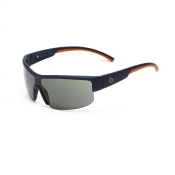 BELSTAFF MAN BLOODHOUNDAZU Sonnenbrille Pilot Metall Gunmetal Blaue Linse 65/12/125 mm