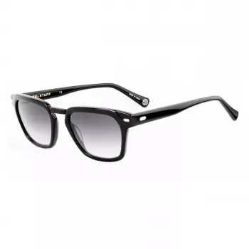 BELSTAFF MAN COOPER-S193 Sonnenbrille - 52/21/145 mm - Schwarzer Rahmen Graue Gläser