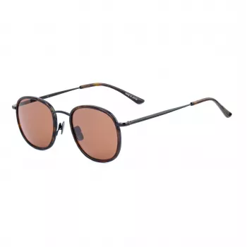 BELSTAFF MAN ORWELL-S072 Sonnenbrille - Schwarzer Rahmen, graue Gläser, 50/22/150 mm