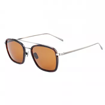 BELSTAFF MAN RYDER-S085 Sonnenbrille Pilot/Aviator Schwarz Acetat Graues Glas 54/21/145 mm