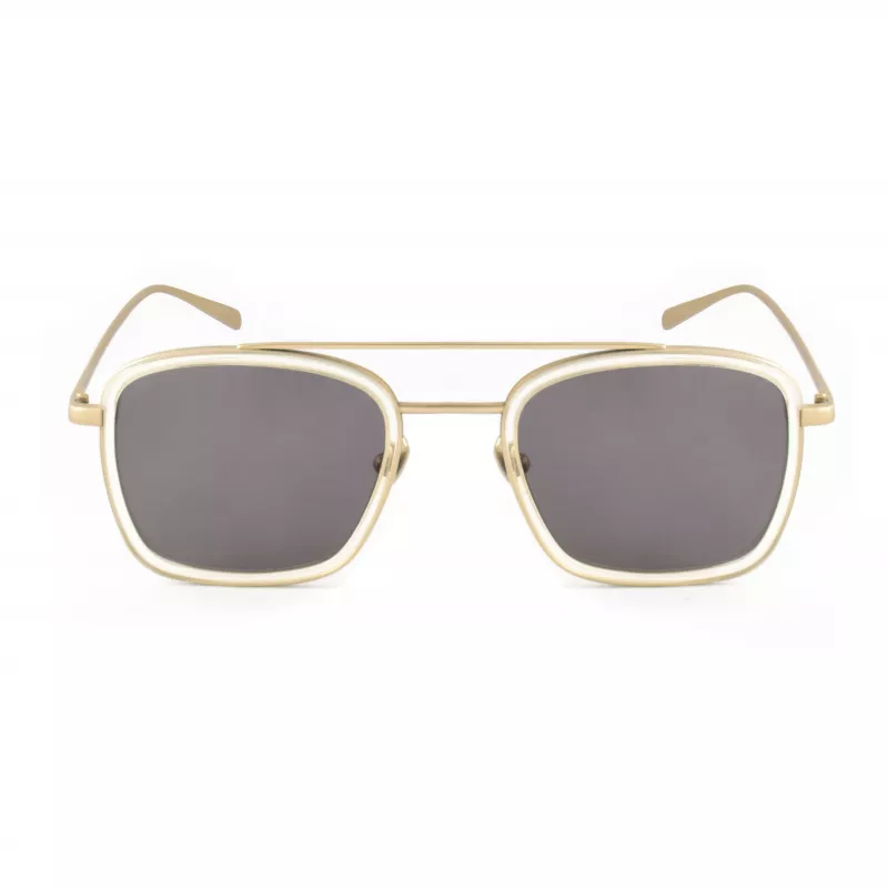 BELSTAFF MAN Ryder Two Sonnenbrille RYDERTWOS087 - Schwarzer Acetatrahmen, graue Gläser, 51/18/145 mm