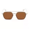 Belstaff Merrick II Herren-Sonnenbrille, dunkelolivfarbener Rahmen, dunkelgraue getönte Gläser, 54 mm