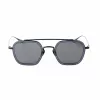 BELSTAFF MERRICK-S137 Unisex-Sonnenbrille - Schwarzer Acetatrahmen, graue UV400-Gläser 47/23/143 mm