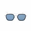 BELSTAFF MERRICKAZULW Herren-Sonnenbrille - Quadratischer Acetatrahmen mit UV400-Schutz (47/23/143 mm)