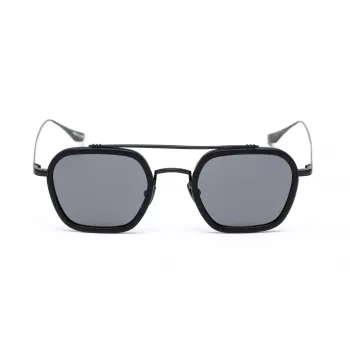 BELSTAFF MERRICKNEGROW Unisex-Sonnenbrille - Schwarzer Rahmen, rauchgraue Gläser, 47/23/143 mm