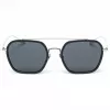 Belstaff Merrikiigris Herren-Sonnenbrille - Grauer Acetatrahmen mit grauen Polycarbonatgläsern - 52/17/140 mm