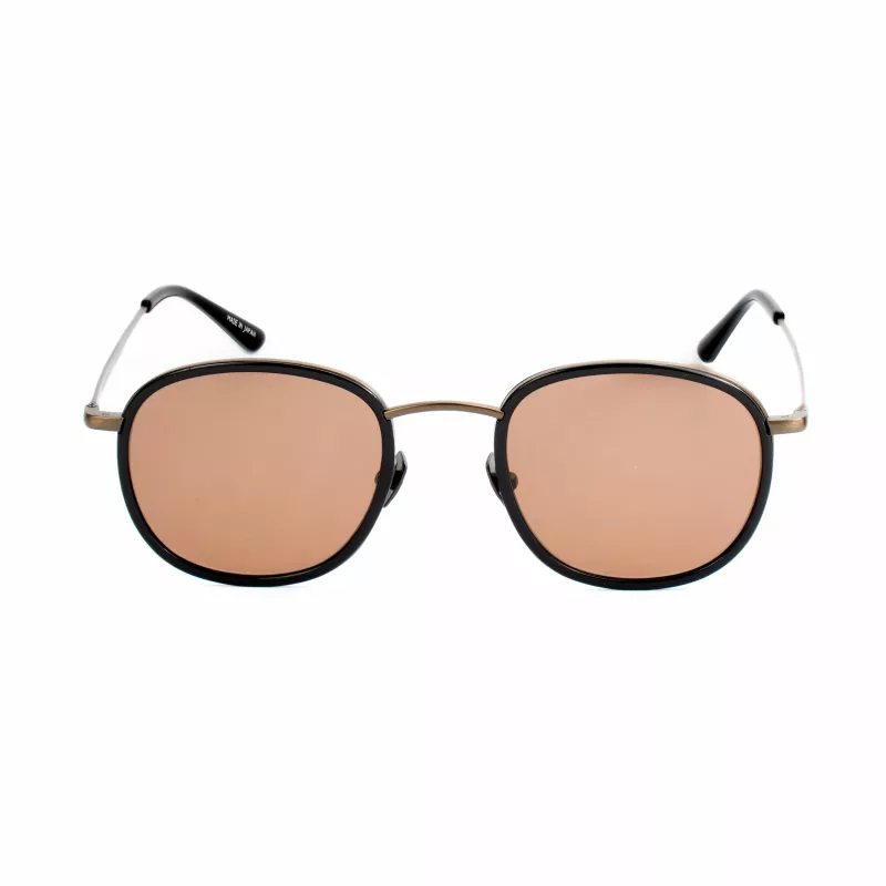 BELSTAFF Orwell-S071 Herren-Sonnenbrille - Schwarzer Acetatrahmen, graue UV400-Gläser, 50/22/150 mm