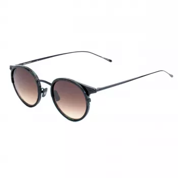Belstaff Parkgate-S123 Unisex Sonnenbrille - Schwarzer Rahmen, Graue Gläser, 48/21/145 mm