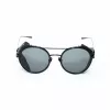 BELSTAFF PINNERNEGROCO Unisex-Sonnenbrille - Schwarzer Rahmen, graue Gläser, 53/19/145 mm