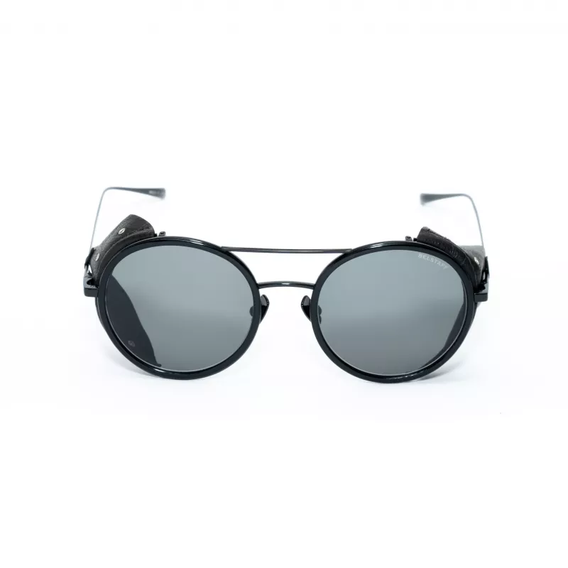 BELSTAFF PINNERNEGROCO Unisex-Sonnenbrille - Schwarzer Rahmen, graue Gläser, 53/19/145 mm