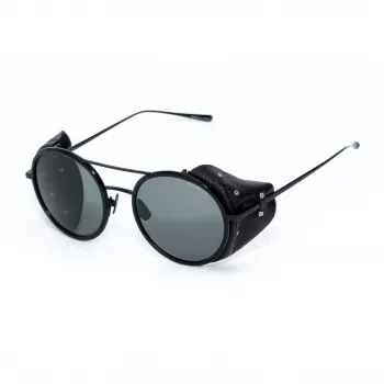 BELSTAFF PINNERNEGROCO Unisex-Sonnenbrille - Schwarzer Rahmen, graue Gläser, 53/19/145 mm