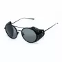 BELSTAFF PINNERNEGROCO Unisex-Sonnenbrille - Schwarzer Rahmen, graue Gläser, 53/19/145 mm