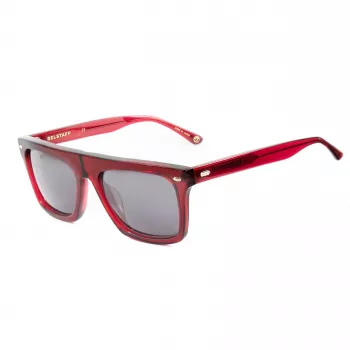BELSTAFF Randfodii Herren-Sonnenbrille - Acetatrahmen, Polycarbonatgläser, UV400-Schutz, 58mm Glasbreite, Schwarz/Grau