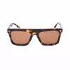 Belstaff Randford S153 Unisex-Sonnenbrille - Schwarzer Acetatrahmen, graue Polycarbonatgläser, 52 mm
