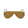 BELSTAFF SPEEDMASTERBR Unisex Sonnenbrille Shield Wrap-Around Braune Gläser Brauner Rahmen 141mm Glasbreite 145mm Bügellänge UV400