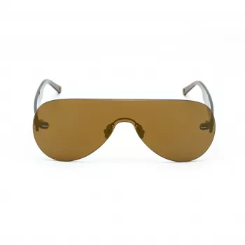 BELSTAFF SPEEDMASTERBR Unisex Sonnenbrille Shield Wrap-Around Braune Gläser Brauner Rahmen 141mm Glasbreite 145mm Bügellänge UV400