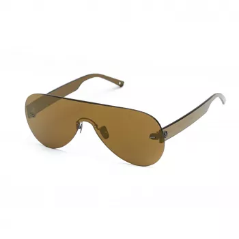 BELSTAFF SPEEDMASTERBR Unisex Sonnenbrille Shield Wrap-Around Braune Gläser Brauner Rahmen 141mm Glasbreite 145mm Bügellänge UV400