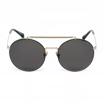 Belstaff Staham Dorado Herren-Sonnenbrille - Pilot Square Acetatrahmen UV400 graues Glas 54mm