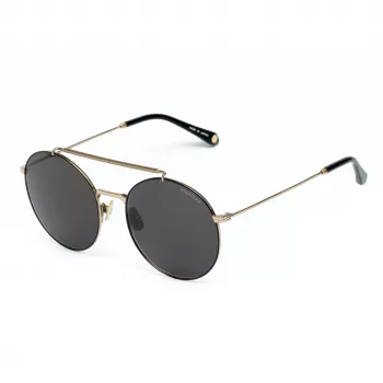 Belstaff Staham Dorado Herren-Sonnenbrille - Pilot Square Acetatrahmen UV400 graues Glas 54mm