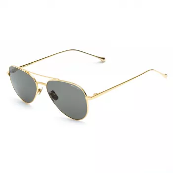 Belstaff Trialmasterdo Unisex Sonnenbrille - 55/18/135 mm - Schwarzer Acetatrahmen - Graue Polycarbonatgläser - UV400