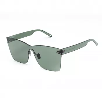 BELSTAFF Damen Luminor-Verde Sonnenbrille - Eckiger Acetatrahmen, Grau-grüne Gläser, UV400-Schutz, 54 mm Glasbreite