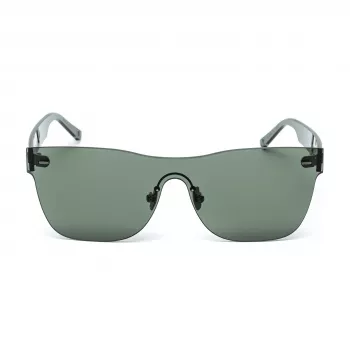 BELSTAFF Damen FLASH-VERDE Oversized Shield Sonnenbrille - Grüner Acetatrahmen, graue verspiegelte Gläser, UV400