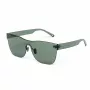 BELSTAFF Damen FLASH-VERDE Oversized Shield Sonnenbrille - Grüner Acetatrahmen, graue verspiegelte Gläser, UV400