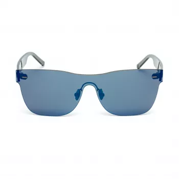 Belstaff Damen-Sonnenbrille Flashgunazul - Blauer Acetatrahmen mit grauen Gradientengläsern