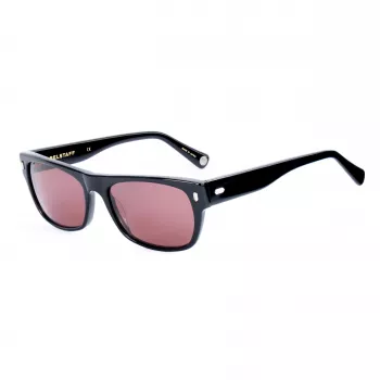 BELSTAFF Damen Hudson S181 Sonnenbrille - Schwarzer Acetatrahmen, graue CR-39-Gläser, 54/17/145 mm