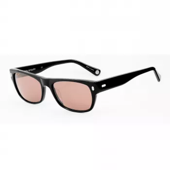 BELSTAFF Damen-Sonnenbrille Hudson-S185 - Schwarzer Rahmen, graue Gläser, 54 mm