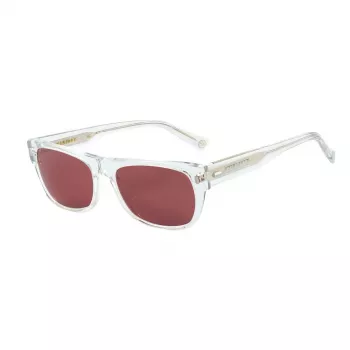 BELSTAFF Damen Hudson-S186 Rechteck-Sonnenbrille - Schwarzer Acetatrahmen, graue Polycarbonat-Gläser, 54/17/145 mm