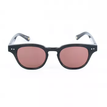 Belstaff Damen Marshall Sonnenbrille MARSHALL-S063 (47/21/148 mm) - Schwarzer Acetatrahmen, rauchfarbene Gläser