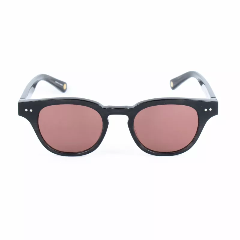 Belstaff Damen Marshall Sonnenbrille MARSHALL-S063 (47/21/148 mm) - Schwarzer Acetatrahmen, rauchfarbene Gläser
