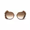 BELSTAFF Damen-Sonnenbrille Pinnerdoradof - 53/19/145 mm - Gold-Ton/Brauner Rahmen