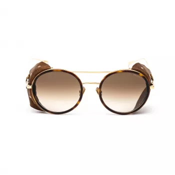 BELSTAFF Damen-Sonnenbrille Pinnerdoradof - 53/19/145 mm - Gold-Ton/Brauner Rahmen
