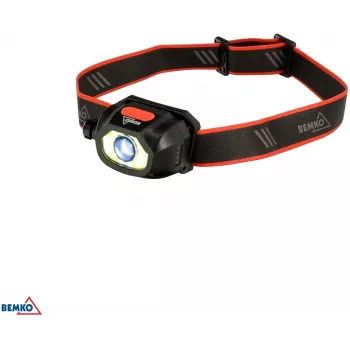 BEMKO C49-LTC02 Multifunktionale wiederaufladbare LED-Stirnlampe, 200lm, 6500K, 1200mAh, IP44