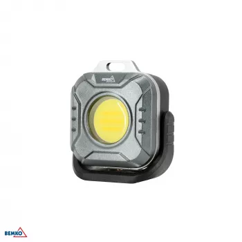 BEMKO C49-LTW08 Multifunktionale LED-Taschenlampe 1200 mAh IP44 Schwarz