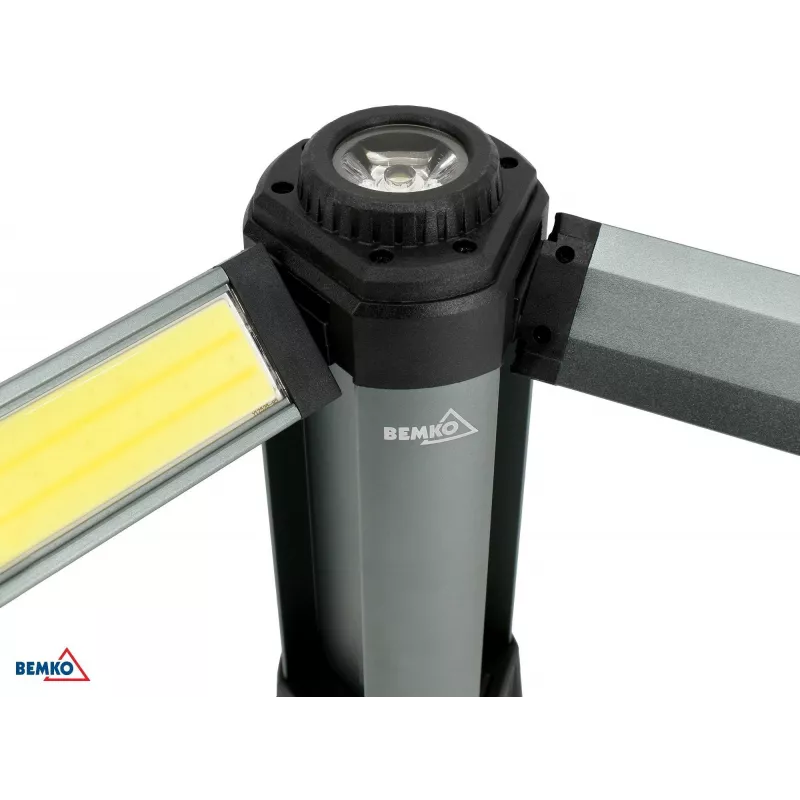 BEMKO Multifunktionale LED-Taschenlampe 6000mAh IP42, 1000 Lumen, USB-C wiederaufladbar