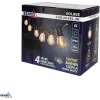 BEMKO SOLBEE Solarbetriebene LED-Gartenlichterkette 10 LEDs 10m Warmweiß 3000K IP65 Schwarz