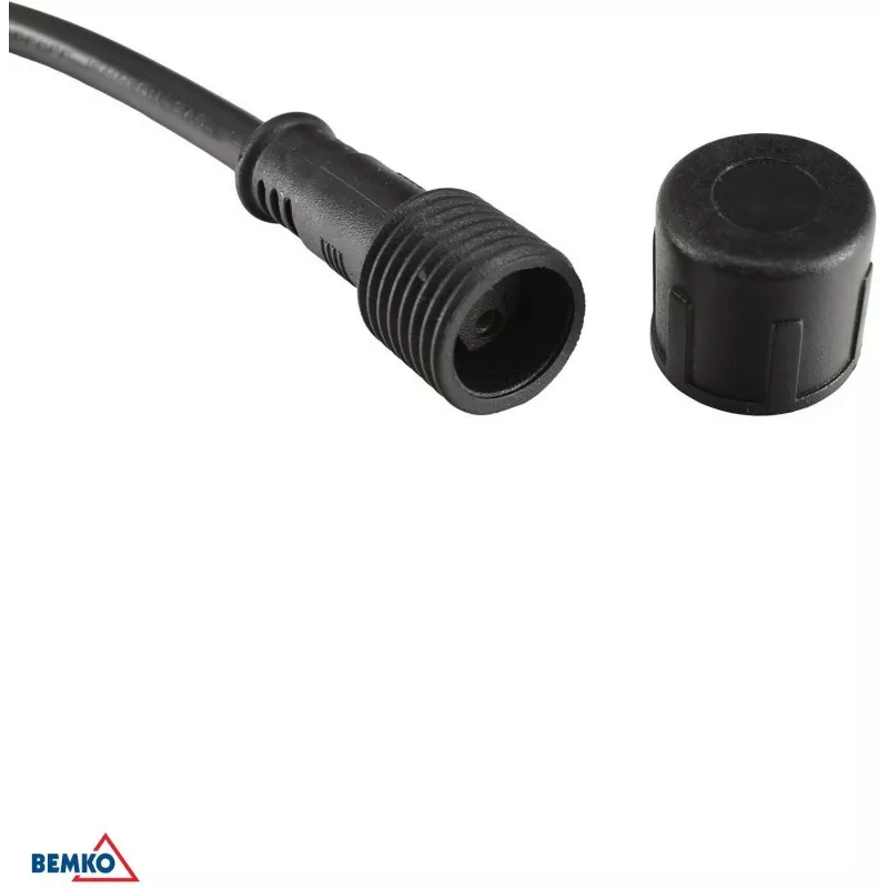 BEMKO SOLBEE Solarbetriebene LED-Gartenlichterkette 10 LEDs 10m Warmweiß 3000K IP65 Schwarz