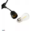 BEMKO SOLBEE Solarbetriebene LED-Gartenlichterkette 10 LEDs 10m Warmweiß 3000K IP65 Schwarz