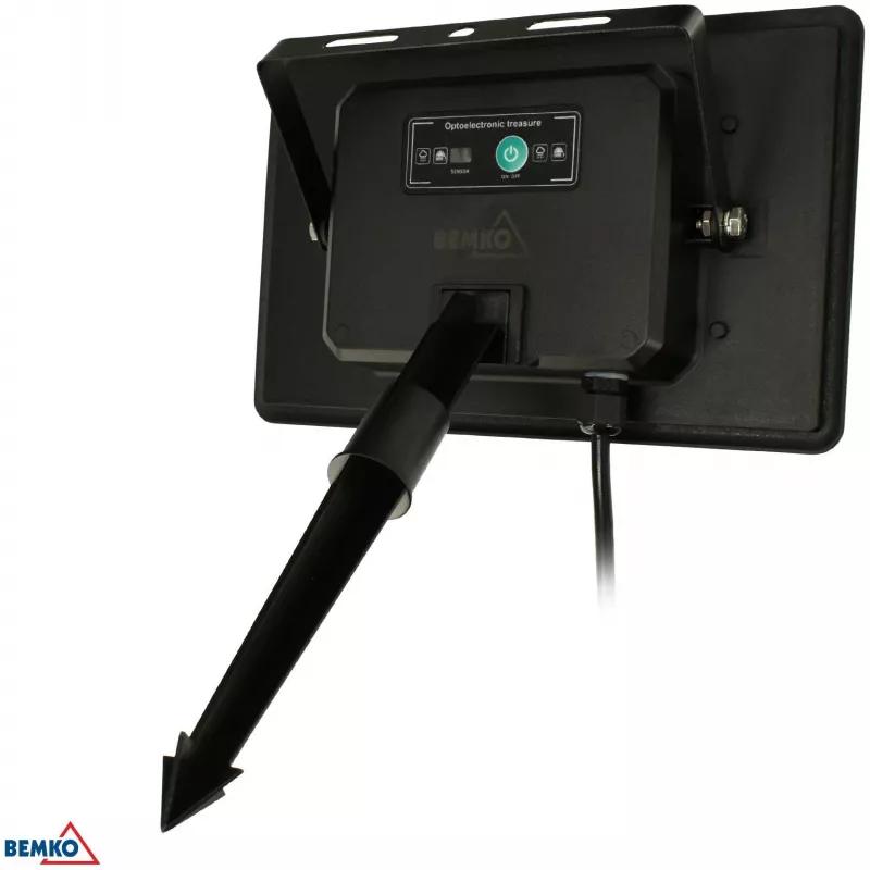 BEMKO SOLBEE Solarbetriebene LED-Gartenlichterkette 10 LEDs 10m Warmweiß 3000K IP65 Schwarz