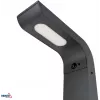 BEMKO SOLVEO Hybrid LED Garten-Pollerleuchte, 7W, 600lm, CCT 3000K/4000K/6500K, 80cm, IP65, Dunkelgrau, PIR-Sensor