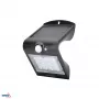 BEMKO TRINGO Solar LED Flutlicht 1,5W 220lm 4000K IP65 Schwarz mit PIR-Sensor C83-SOT-001BL-PIR