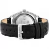 BEN SHERMAN Herrenuhr WB039UB 43mm schwarzes Zifferblatt schwarzes Kunstlederarmband