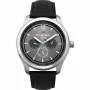 Ben Sherman WBS112B Herren Analog Quarzuhr 43mm Schwarzes Zifferblatt Lederarmband