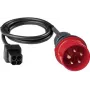 BENNING 044148 CEE-Messadapter 16 A 5-polig 400 V mit 4 mm Sicherheitsbuchsen