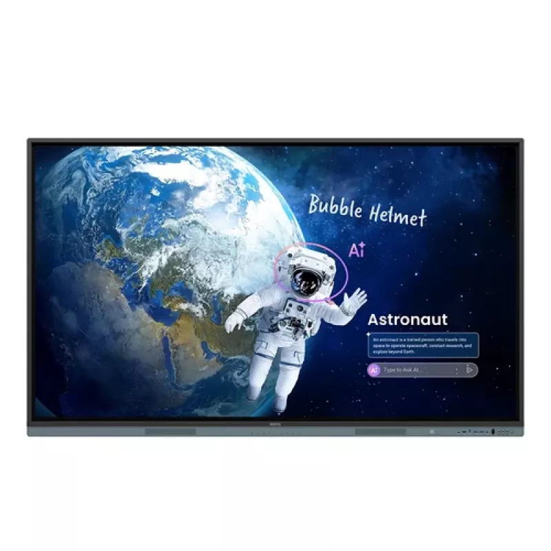 BenQ Board Master RM8605 86 Zoll 4K UHD Interaktives Flachdisplay mit IR-Touch, Android, Bildung & Business, Schwarz