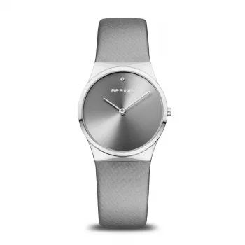Bering Classic Damen-Quarzuhr 34mm blaues Zifferblatt Edelstahl Milanaiseband